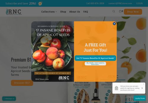 Richardson Nutritional Center (RNC Store)